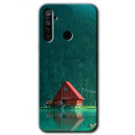 Realme 5I House In Woods Baskılı Uyumlu Silikon Kılıf