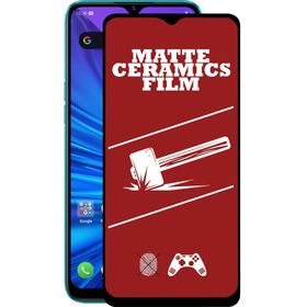 Realme 5i ile Uyumlu Tam Kaplayan Mat Seramik Nano Esnek Ekran Koruyucu