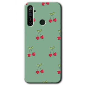 Realme 5I Kiraz Berry Baskılı Uyumlu Silikon Kılıf