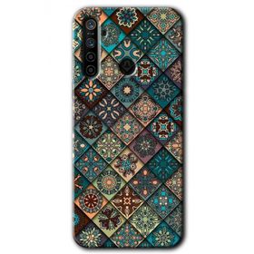 Realme 5I Mat Mandala Baskılı Uyumlu Silikon Kılıf