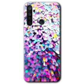 Realme 5I Mosaic Fragments Colorfull Baskılı Uyumlu Silikon Kılıf