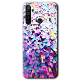 Realme 5I Mosaic Fragments Colorfull Baskılı Uyumlu Silikon Kılıf