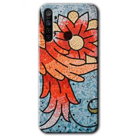 Realme 5I Mozaik Çiçek Baskılı Uyumlu Silikon Kılıf