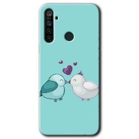 Realme 5I Mutlu Kuşlar Baskılı Uyumlu Silikon Kılıf