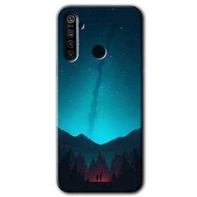 Realme 5I Night Fores Mount Baskılı Uyumlu Silikon Kılıf