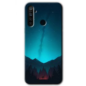 Realme 5I Night Fores Mount Baskılı Uyumlu Silikon Kılıf