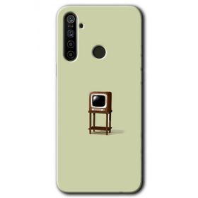 Realme 5I Retro TV Baskılı Uyumlu Silikon Kılıf