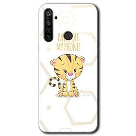 Realme 5I Sevimli Kedi 1 Baskılı Uyumlu Silikon Kılıf