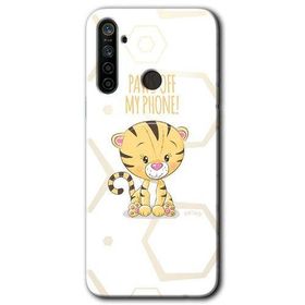 Realme 5I Sevimli Kedi 1 Baskılı Uyumlu Silikon Kılıf