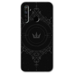 Realme 5I Siyah Mandala 1 Baskılı Uyumlu Silikon Kılıf