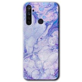 Realme 5I Spots Lilac Baskılı Uyumlu Silikon Kılıf