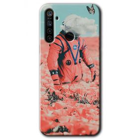 Realme 5I Uzay Bahçesi Baskılı Uyumlu Silikon Kılıf