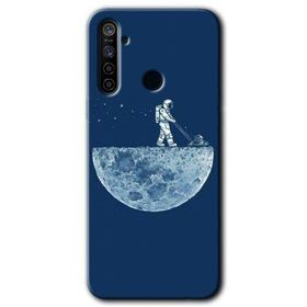 Realme 5I Uzay İşçisi Baskılı Uyumlu Silikon Kılıf