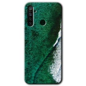 Realme 5I Yeşil Okyanus Baskılı Uyumlu Silikon Kılıf