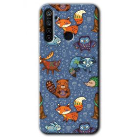 Realme 6I Animals Funny Baskılı Uyumlu Silikon Kılıf