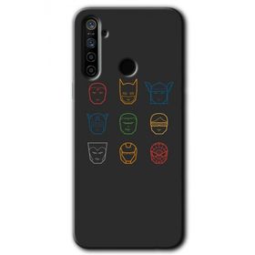 Realme 6I Avengers Minimalism Baskılı Uyumlu Silikon Kılıf