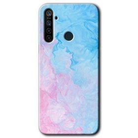 Realme 6I Blue Art Baskılı Uyumlu Silikon Kılıf