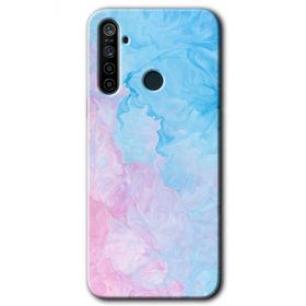 Realme 6I Blue Art Baskılı Uyumlu Silikon Kılıf
