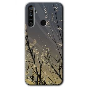 Realme 6I Branches Flowers Baskılı Uyumlu Silikon Kılıf