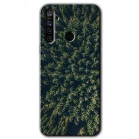 Realme 6I Çam Ağacı Ormanı Baskılı Uyumlu Silikon Kılıf