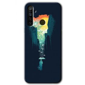 Realme 6I City Bird Sky Baskılı Uyumlu Silikon Kılıf
