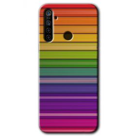 Realme 6I Colorful Lines Baskılı Uyumlu Silikon Kılıf