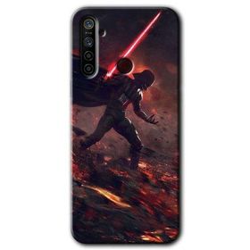 Realme 6I Darh Vader Wars Baskılı Uyumlu Silikon Kılıf