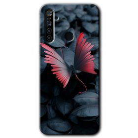 Realme 6I Dark Butterfly Baskılı Uyumlu Silikon Kılıf