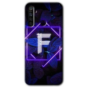 Realme 6I Dark Neon Yaprak F Harfi Baskılı Uyumlu Silikon Kılıf