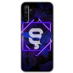 Realme 6I Dark Neon Yaprak Ş Harfi Baskılı Uyumlu Silikon Kılıf