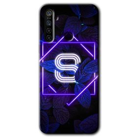 Realme 6I Dark Neon Yaprak Ş Harfi Baskılı Uyumlu Silikon Kılıf