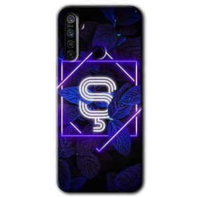 Realme 6I Dark Neon Yaprak Ş Harfi Baskılı Uyumlu Silikon Kılıf