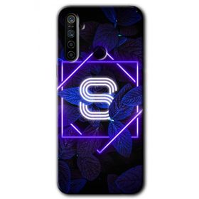 Realme 6I Dark Neon Yaprak Ş Harfi Baskılı Uyumlu Silikon Kılıf