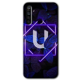 Realme 6I Dark Neon Yaprak Ü Harfi Baskılı Uyumlu Silikon Kılıf