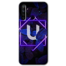 Realme 6I Dark Neon Yaprak Ü Harfi Baskılı Uyumlu Silikon Kılıf