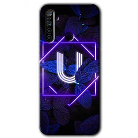 Realme 6I Dark Neon Yaprak Ü Harfi Baskılı Uyumlu Silikon Kılıf