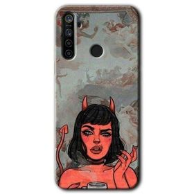 Realme 6I Devil Girl Baskılı Uyumlu Silikon Kılıf