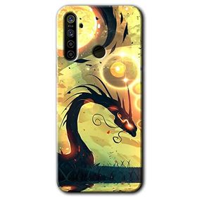 Realme 6I Digital Dragon Baskılı Uyumlu Silikon Kılıf