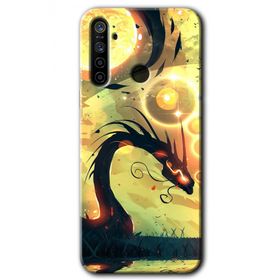 Realme 6I Digital Dragon Baskılı Uyumlu Silikon Kılıf