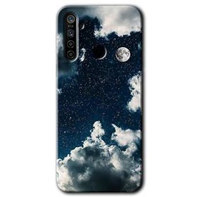 Realme 6I Gece Gökyüzü Baskılı Uyumlu Silikon Kılıf