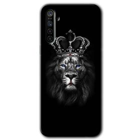 Realme 6I King Lion Baskılı Uyumlu Silikon Kılıf