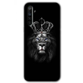 Realme 6I King Lion Baskılı Uyumlu Silikon Kılıf