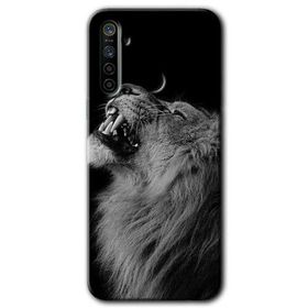 Realme 6I Lion Baskılı Uyumlu Silikon Kılıf