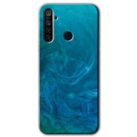 Realme 6I Mavi Aura Baskılı Uyumlu Silikon Kılıf
