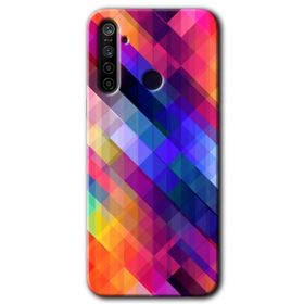 Realme 6I Multi Oblique Baskılı Uyumlu Silikon Kılıf