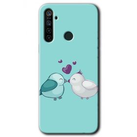 Realme 6I Mutlu Kuşlar Baskılı Uyumlu Silikon Kılıf