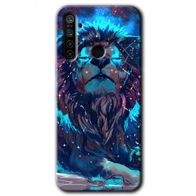 Realme 6I Neon Aslan Baskılı Uyumlu Silikon Kılıf