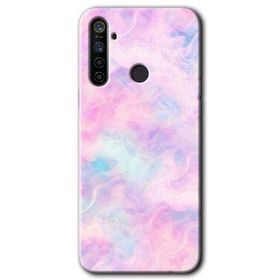 Realme 6I Pembe Duman Baskılı Uyumlu Silikon Kılıf