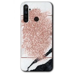 Realme 6I Simli Mermer Baskılı Uyumlu Silikon Kılıf