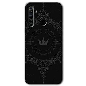 Realme 6I Siyah Mandala 1 Baskılı Uyumlu Silikon Kılıf